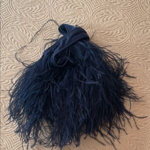 J. Crew Collection Santorini Feather Bag - color is Dark Evening